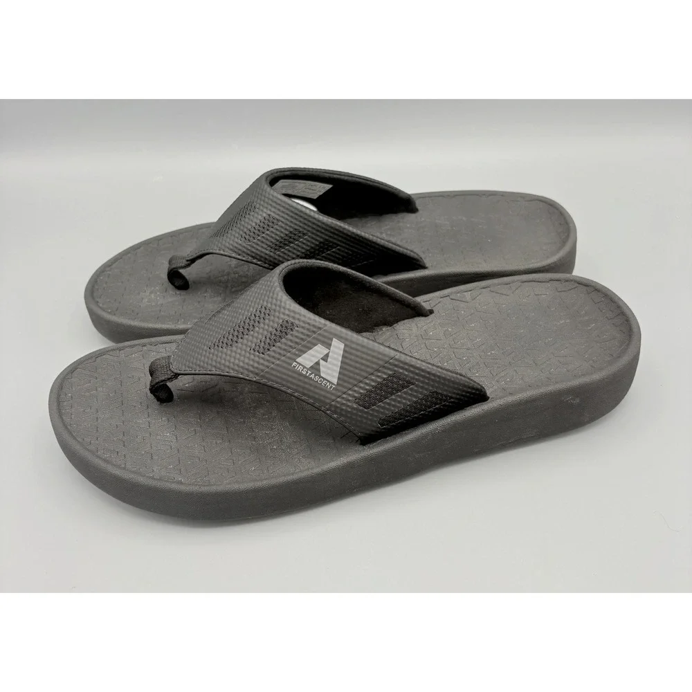 Eddie Bauer First Ascent Flip Flops Sandals Men's Size 11 Black Cushioned